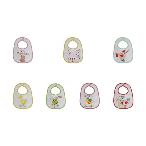 Poze Set 7 bavete Lorelli, small, bumbac, inchidere cu arici, Girl