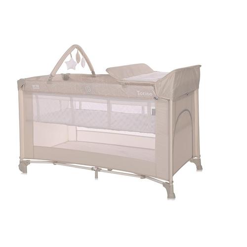 Poze Patut pliabil Lorelli, Torino Plus, 2 nivele cu accesorii, Fog Striped Elements