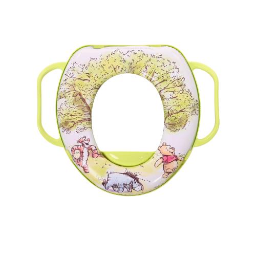 Poze Reductor moale pentru toaleta Disney, cu manere, Pooh and Friends, White