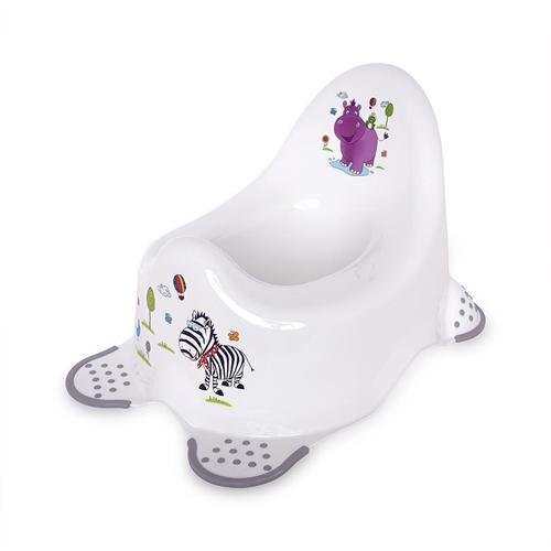 Poze Olita anatomica antiderapanta Hippo Lorelli, din plastic, maner de prindere, max 15 Kg, 37x27x23 cm, White Grey
