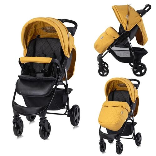 Poze Carucior sport Lorelli Olivia, cu husa de picioare, Lemon Curry
