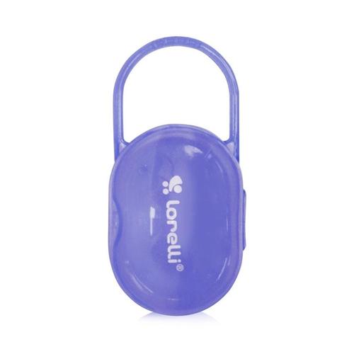 Poze Suport transparent cu maner pentru 2 suzete sau tetine, Lorelli, Violet