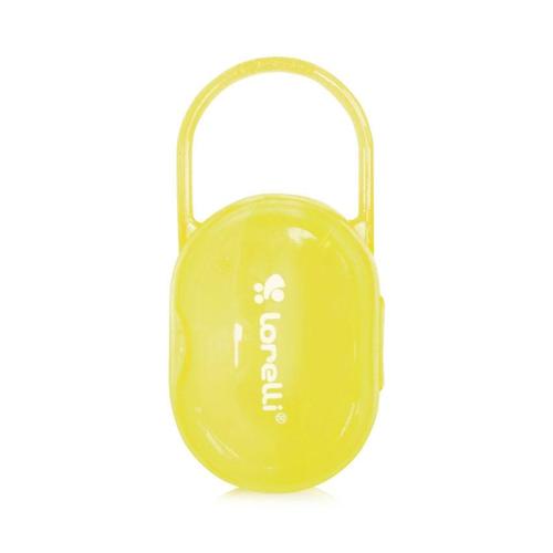 Poze Suport transparent cu maner pentru 2 suzete sau tetine, Lorelli, Yellow