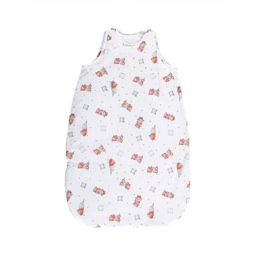 Poze Sac de dormit de iarna, 95 cm, 18-24 luni, bumbac ranforce, captusit, cu umplutura din poliester, Bears & Pillows White