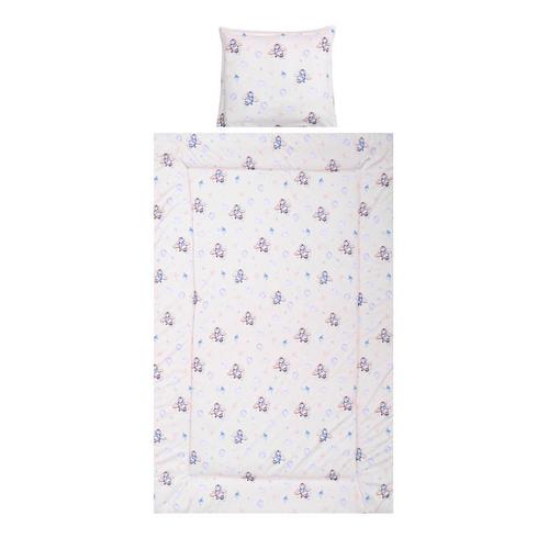 Poze Set lenjerie patut 3 piese, Lorelli, bumbac ranforce, Cosy, Aeroplane Blue