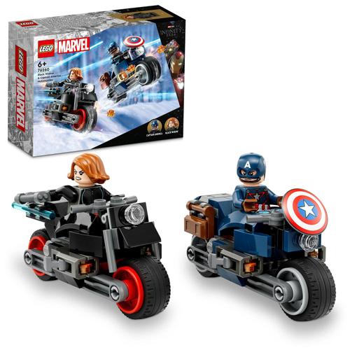 Poze LEGO® Super Heroes - Motocicletele lui Black Widow si Captain America 76260, 130 piese