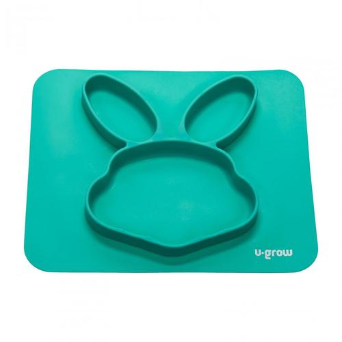 Poze Farfurie compartimentata U-Grow, silicon, forma iepuras