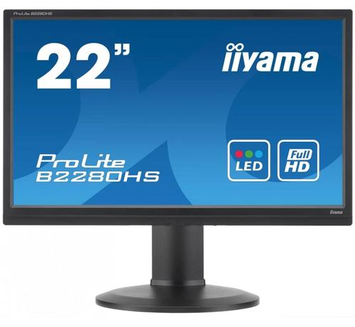 Monitor Refurbished Iiyama B2280HS, 22 Inch Full HD LED, VGA, DVI, DisplayPort