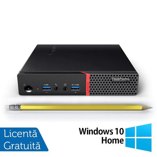 Calculator Sistem PC Refurbished Lenovo ThinkCentre M900 Mini PC, Intel Core i7-6700T 2.80GHz, 8GB DDR4, 256GB SSD + Windows 10 Home