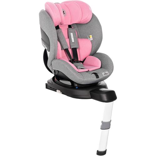 Poze Scaun auto ISOFIX i-Size Lorelli Proxima, rotativ, 40-105 cm, Roz/Gri
