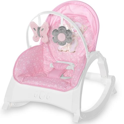 Poze Fotoliu balansoar Lorelli Enjoy Pink Hug, cu vibratii si muzica, Roz