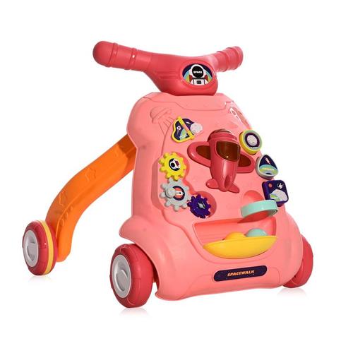 Poze Antemergator multifunctional Lorelli Space Pink, cu centru de activitati