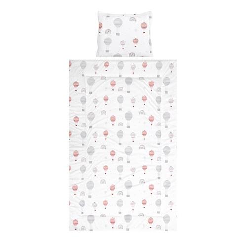 Poze Set lenjerie pat 3 piese Lorelli Cosy Baloons Grey, bumbac