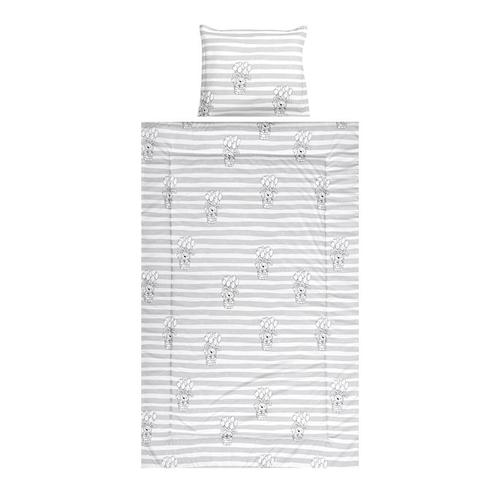 Poze Set lenjerie pat 3 piese Lorelli Cosy Striped Grey, bumbac ranforce