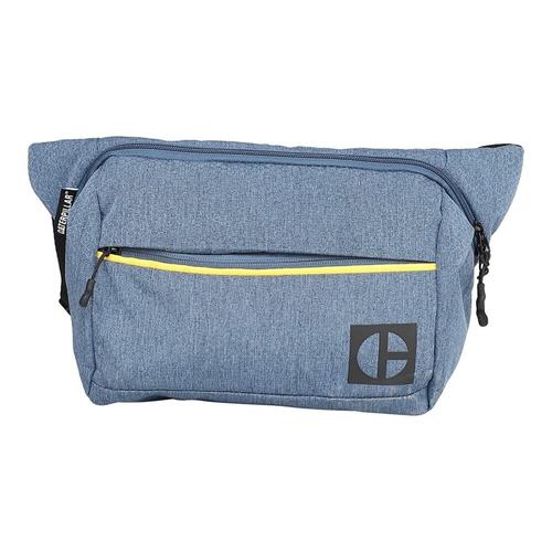 Poze Borseta Caterpillar Code Hex Parkour material 420D hexagonal, buzunar cu fermoar (Albastru)