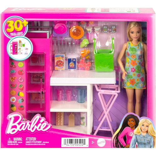 Poze Set papusa Barbie/25 accesorii, Mattel, Plastic, Multicolor