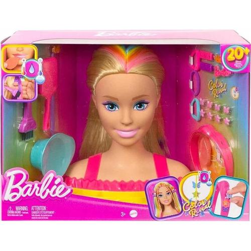 Poze Papusa, Barbie Styling Head Neon Blonde, Plastic, Multicolor