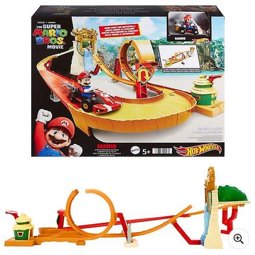 Poze Set de joaca masinuta Mario pista regatul din jungla, Hot Wheels, 1:64