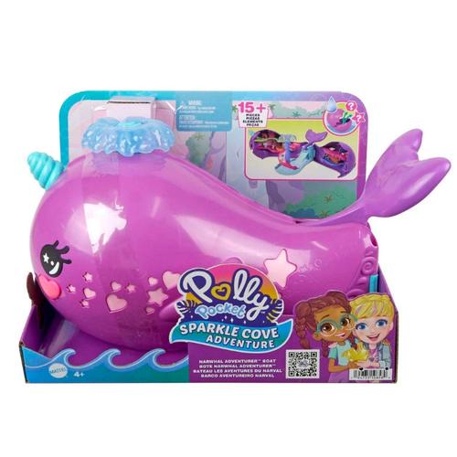 Poze Set figurine POLLY POCKET NARWAL Submarin, MATTEL, Plastic, Mov