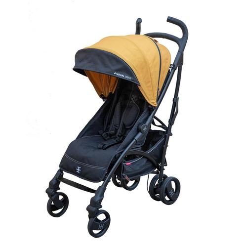 Poze Carucior Nikidom Dual Drive, Greutate maxima 22 kg (Negru/Galben)