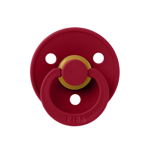 Poze Suzeta Colour Latex BIBS Ruby, tetina rotunda, 0 luni +