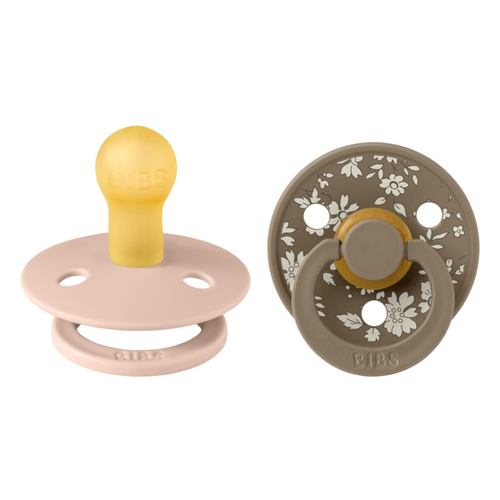 Poze Set 2 suzete BIBS x LIBERTY Colour Capel Latex, tetina rotunda, 0 luni+