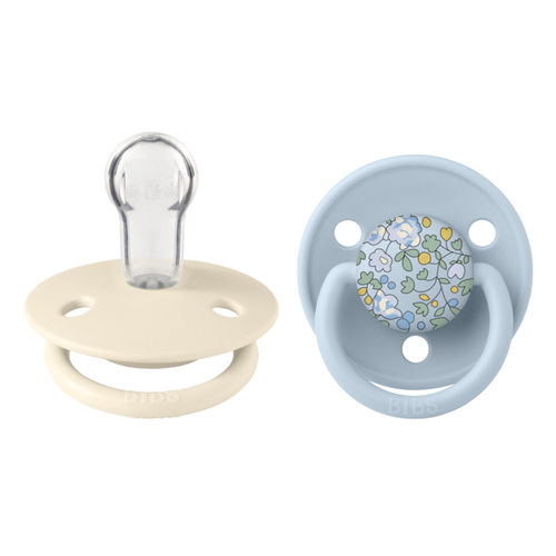 Poze Set 2 suzete De Lux Eloise Silicon BIBS x LIBERTY, tetina rotunda, marime universala