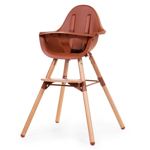 Poze Scaun de masa reglabil in inaltime Childhome Evolu 2 Natural Ruginiu, reglabil, 6 luni+ (Maro)