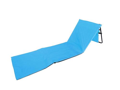 Covoras de plaja pliabil tip sezlong Heinner DCP001B, 51 x 151 x 45 cm (Albastru)