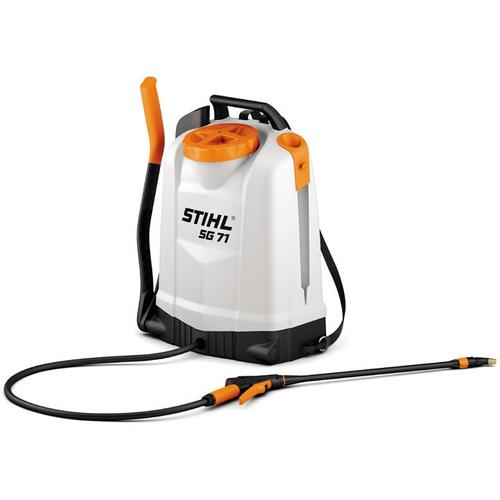 Pompa manuala pentru stropit cu presiune STIHL SG 71, rezervor tip rucsac 18 L, presiune maxim 6 bar, flux volumetric maxim 1.4 l/min, supapa cu manometru