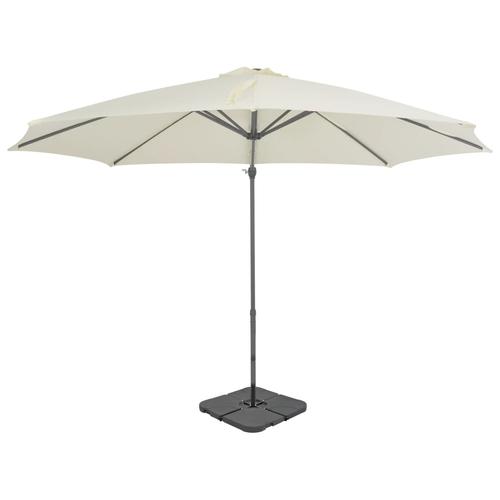Umbrela de exterior cu baza portabila vidaXL 276331, 17.32 kg, Nisipiu