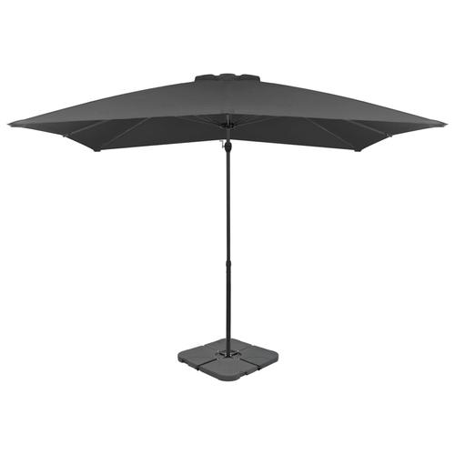 Umbrela de exterior cu baza portabila vidaXL 276329, 250x250x230 cm, 17.19 kg, Antracit