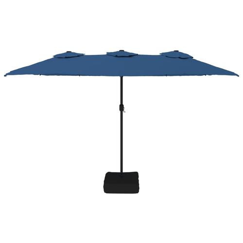 Umbrela de soare cu doua capete vidaXL 362952, 449x245 cm, Albastru