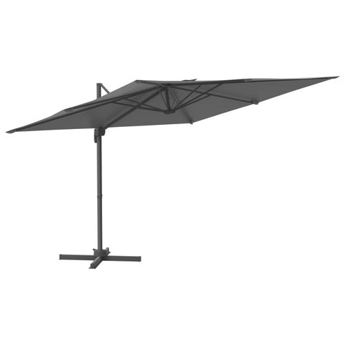 Umbrela in consola vidaXL 319916, stalp din aluminiu, 400x300 cm, 20.79 kg, Antracit