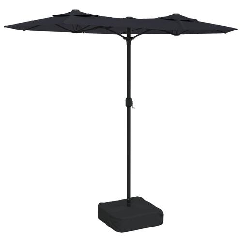 Umbrela de soare cu doua capete vidaXL 362967, 316x240 cm, 12.65 kg, Negru