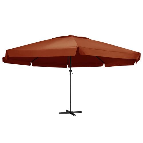 Umbrela de terasa vidaXL 47375, Poliester/Aluminiu, 600 x 330 cm, Portocaliu