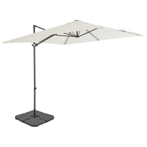 Umbrela de exterior cu baza portabila vidaXL 276335, 19.19 kg, Nisipiu