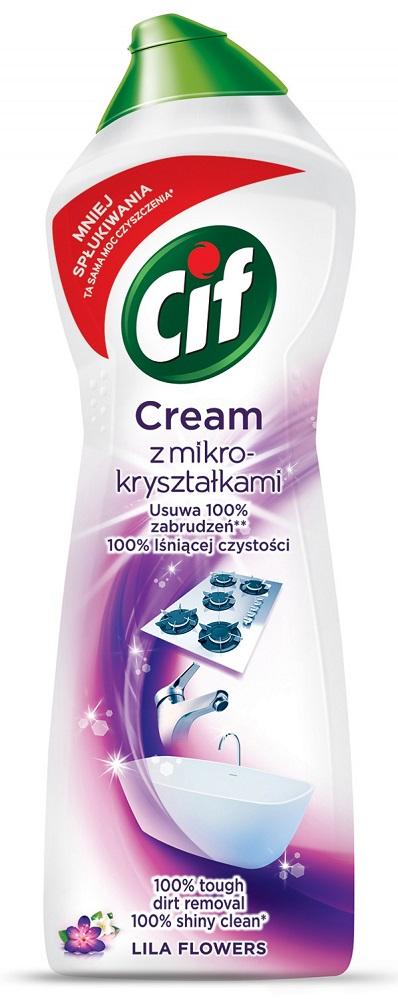 Crema universala pentru curatat CIF Lila flowers, 780 gr