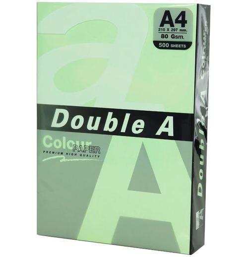 Hartie color pentru copiator A4 Double A pastel emerald, 80g/mp, 500coli/top