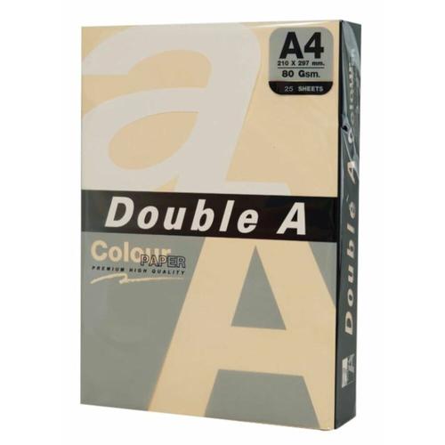 Hartie color pentru copiator A4 Double A gold intens, 80g/mp, 100coli/top