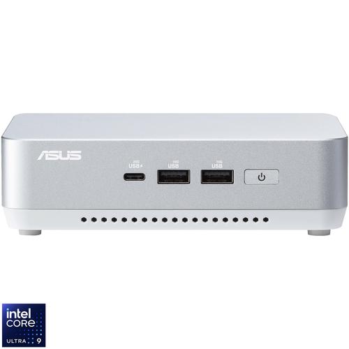 Calculator Barebone Asus NUC 14 Pro+ RNUC14RVSU900002I cu procesor Intel® Core™ Ultra 9 185H pana la 5.1 GHz, fara RAM, fara stocare, Intel® Arc™ Graphics, No OS, EU cord (Alb)