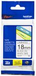 Banda laminata Brother TZE241, 18mm/8m (Negru/Alb)