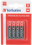 Baterii alcaline AAA Verbatim, 4 buc