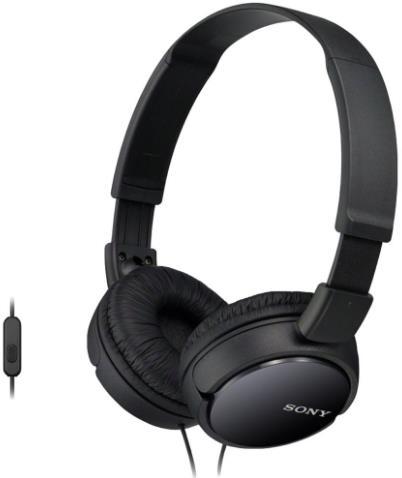 Casti Stereo Sony MDRZX110APB, Jack 3.5mm, Microfon (Negru)