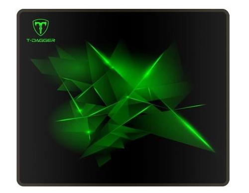 Mousepad T-DAGGER Geometry, S (Negru/Verde)