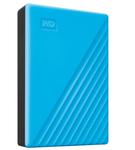 HDD Extern Western Digital My Passport, 4TB, USB 3.0, 2.5" (Albastru)