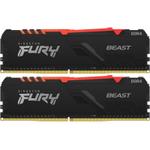 Memorii Kingston FURY Beast RGB 32GB(2x16GB) DDR4 3200MHz CL16 Dual Channel Kit
