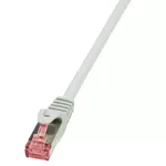 Cablu S/FTP LOGILINK Cat6, LSZH, cupru, 10 m, alb, AWG27, dublu ecranat CQ2092S