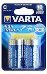 Set 2 baterii alcaline VARTA LR14, Blister
