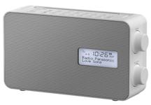 Radio FM Panasonic RF-D30BTEG-W, DAB+, BT, Ceas cu alarma (Alb)